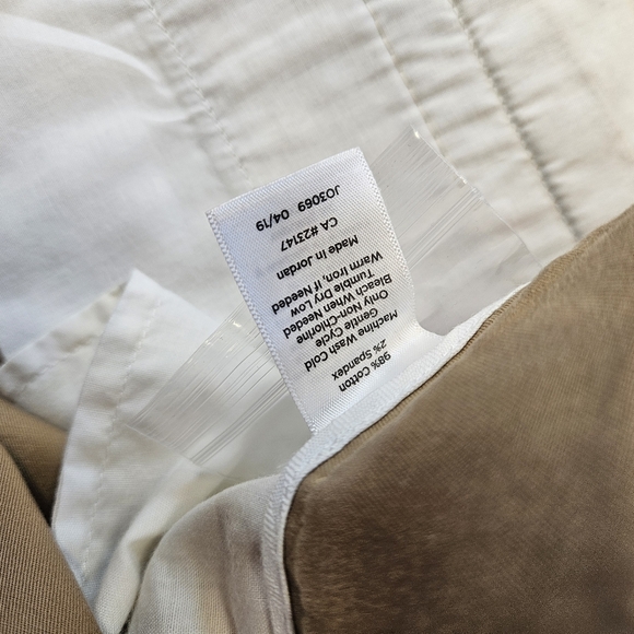 Talbots Corduroy Straight Chino Women’s 12 Pants Slimming NWT Brown Retail $90 - Picture 9 of 9